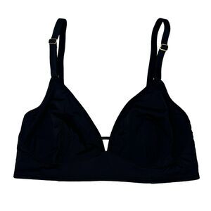 LIVELY Women's Bralette No Wire Bra Jet Black